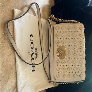 Coach Cream Floral Women Bag